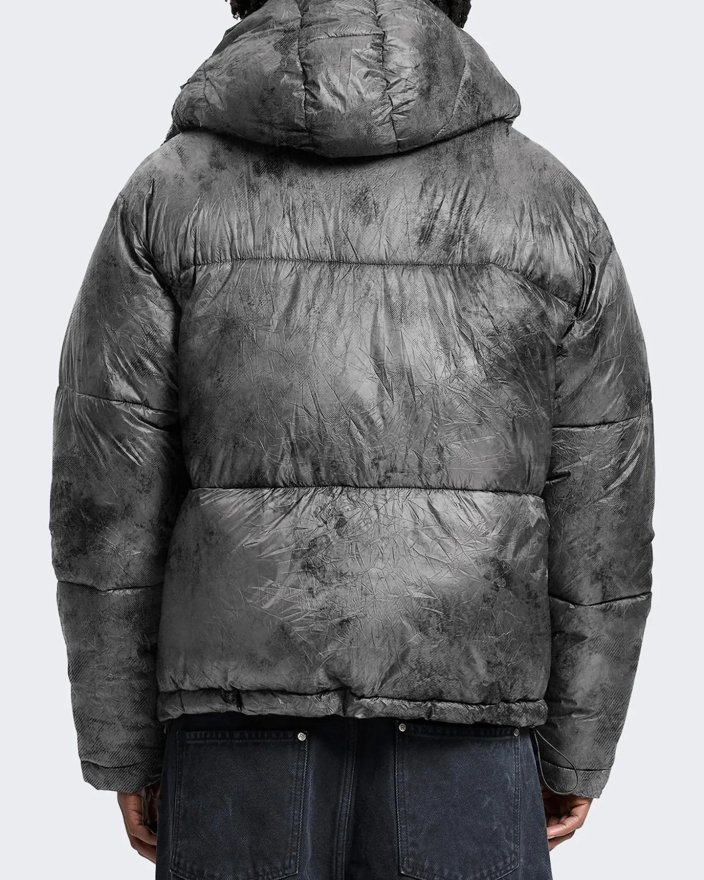Heren Wrinkled Puffer Jacket