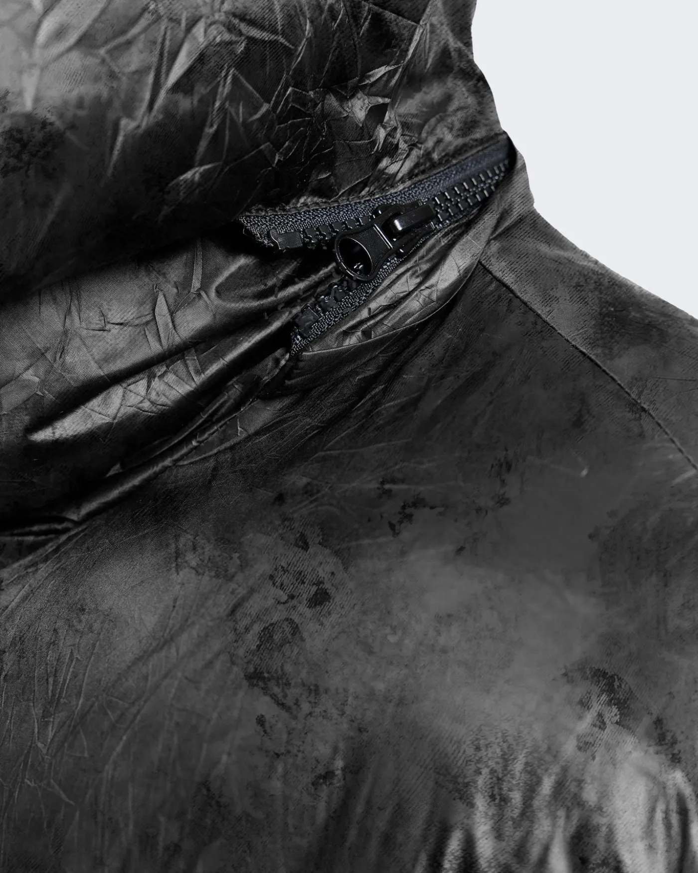 Heren Wrinkled Puffer Jacket