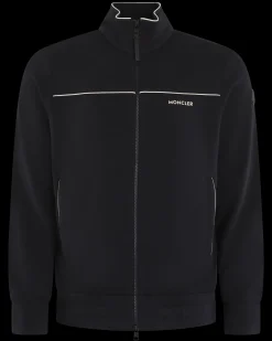 Heren Zip Up Cardigan Zwart
