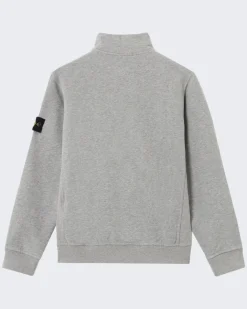 Kids Haf-Zip Sweater Grijs