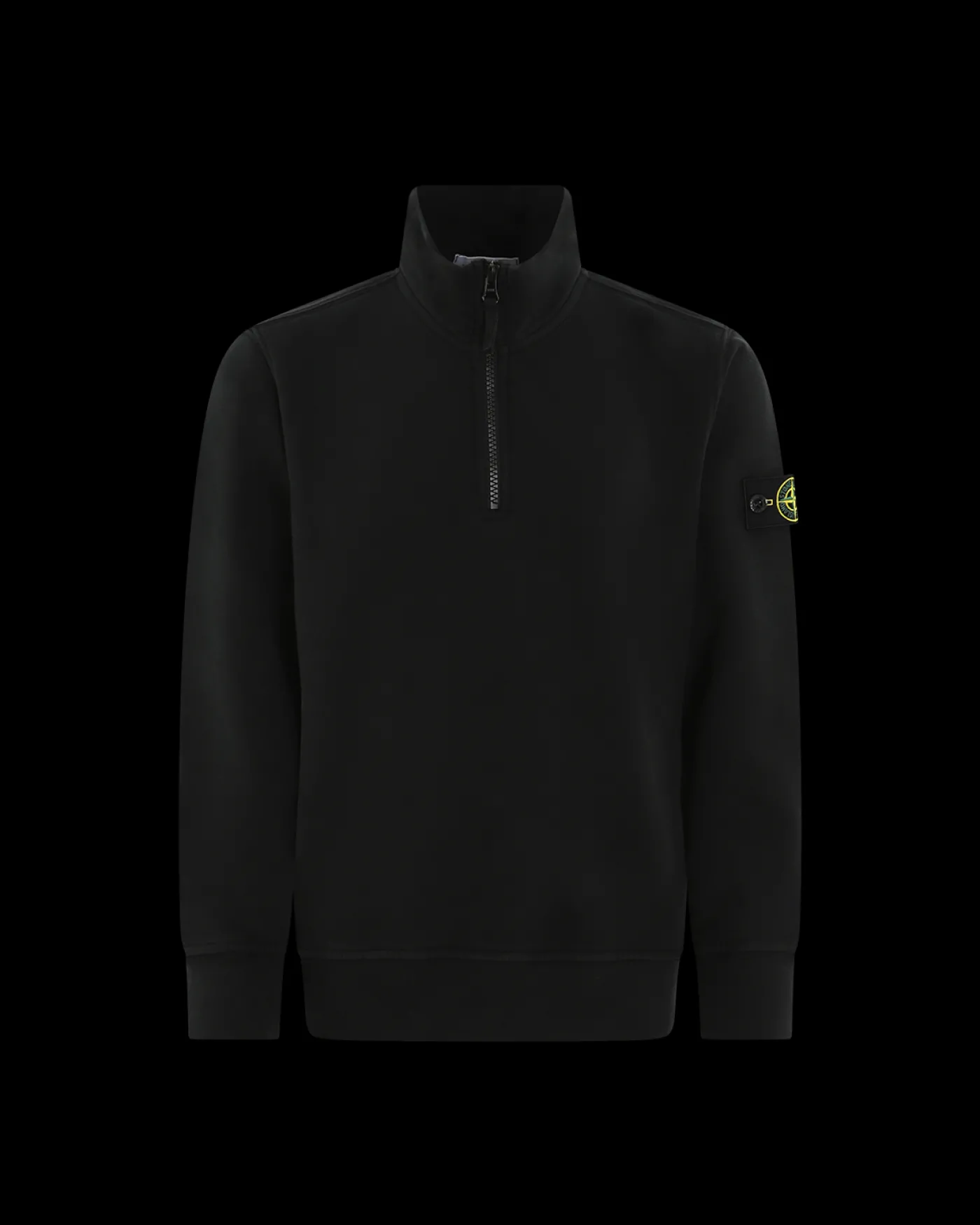Kids Half Zip Sweater Zwart