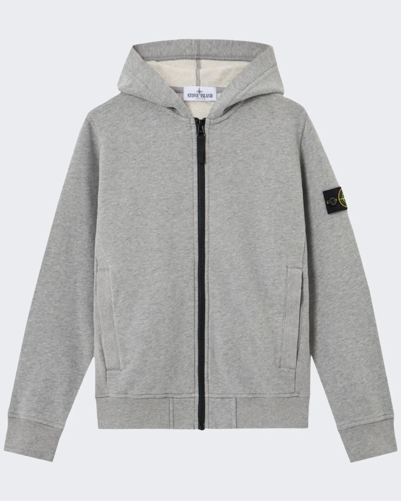 Kids Zip-up Hooded Sweater Grijs