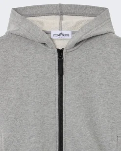 Kids Zip-up Hooded Sweater Grijs